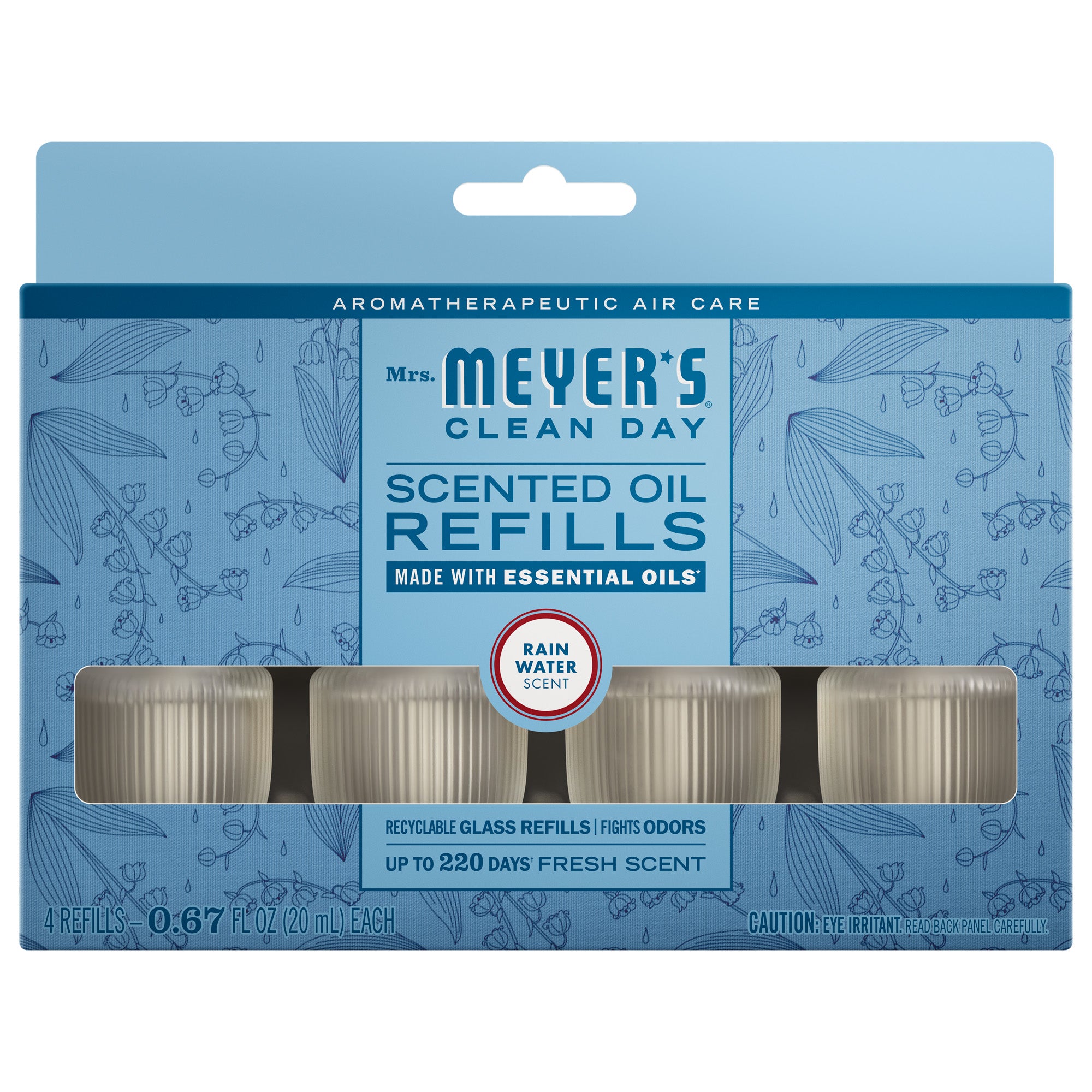 Rain Water Plug In Scented Oil Refill, 4-Pack